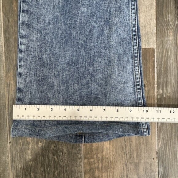 Free People We The Free Thunderbird Flare Jeans Lightening Bolt SIZE 35 X 26 HEM - Picture 10 of 11